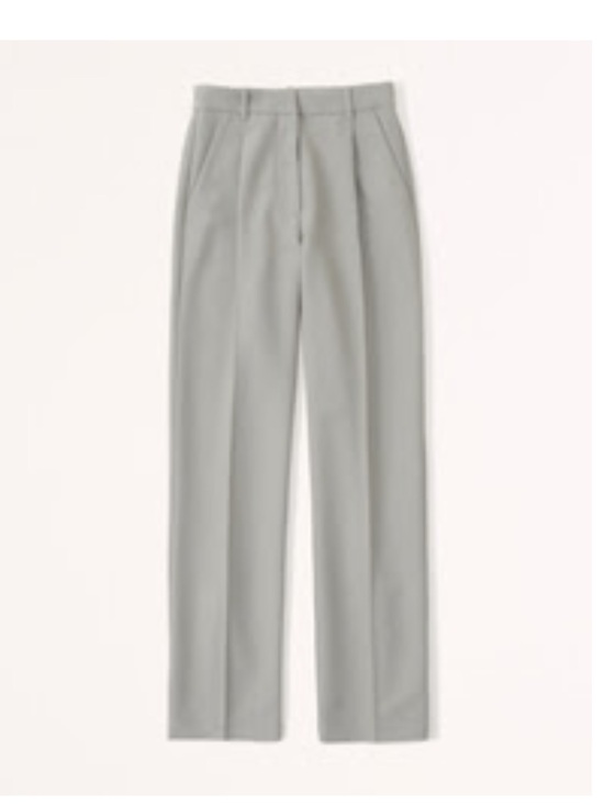 Abercrombie & Fitch Pants - Abercrombie tailored relaxed straight pants in sage green